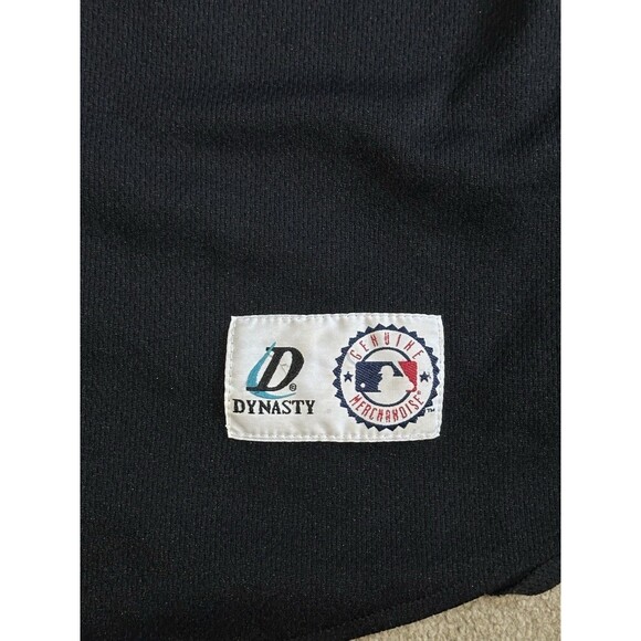 New York Mets Edgardo Alfonzo #13 MLB Dynasty 2000 Black Jersey Men's Size M - Picture 3 of 8